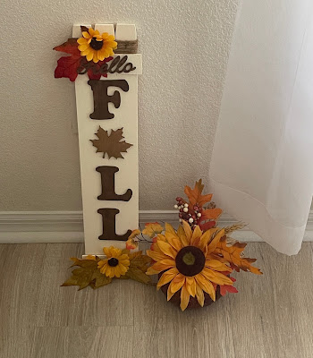 Hello Fall Paint Stick Wood Sign