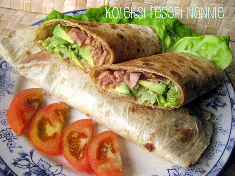 RESEPI NENNIE KHUZAIFAH: SARAPAN PAGI NI - TORTILLA WRAP