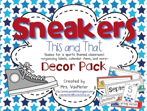 http://www.teacherspayteachers.com/Product/Sneakers-This-and-That-Classroom-Theme-and-Decor-748361