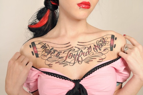 Chest tattoos sayings tattoos for women chest tattoo letters