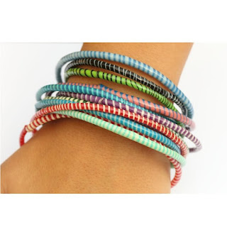 recycled flip flop bracelets