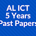 AL ICT  5 Years Past Papers 2019 - 2015 in Three Mediums