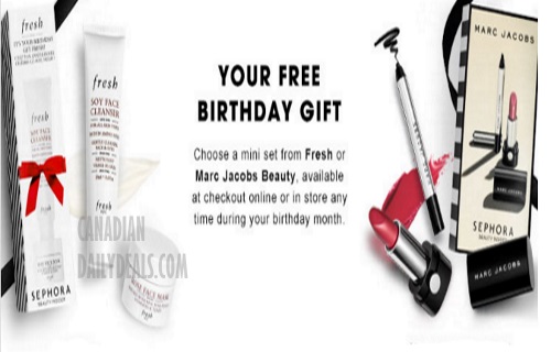 Sephora Free Birthday Gift 2016 Fresh Skincare Or Marc Jacobs Beauty