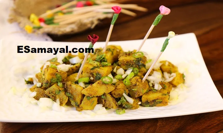 சுவையான கிரீன் சட்னி உருளைக்கிழங்கு சாட் செய்வது எப்படி?