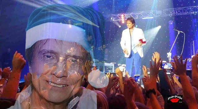 Composição de foto de Roberto Carlos-Natal de 2023