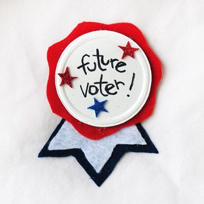 Future Voter Button Craft