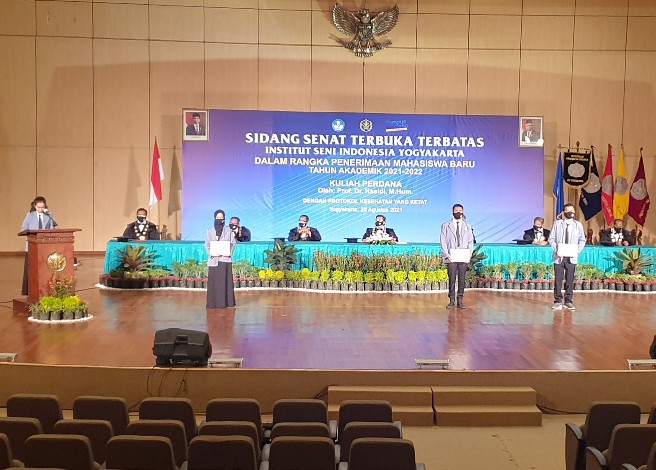 Penerimaan Mahasiswa Baru 2021-2022, ISI Yogya Gelar Sidang Senat Terbuka Terbatas