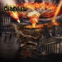 pochette OLDSKULL the defeat of humanity, EP, k7, 2023