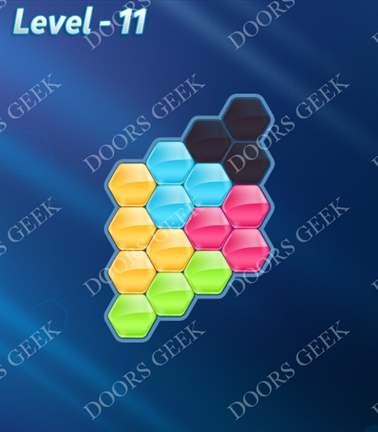 Block! Hexa Puzzle [5 Mania] Level 11 Solution, Cheats, Walkthrough for android, iphone, ipad, ipod