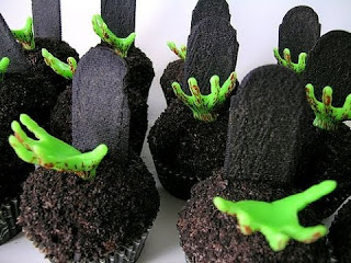 Halloween, Cup Cakes, Noche de Brujas