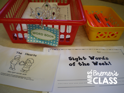 Kindergarten literacy center activities