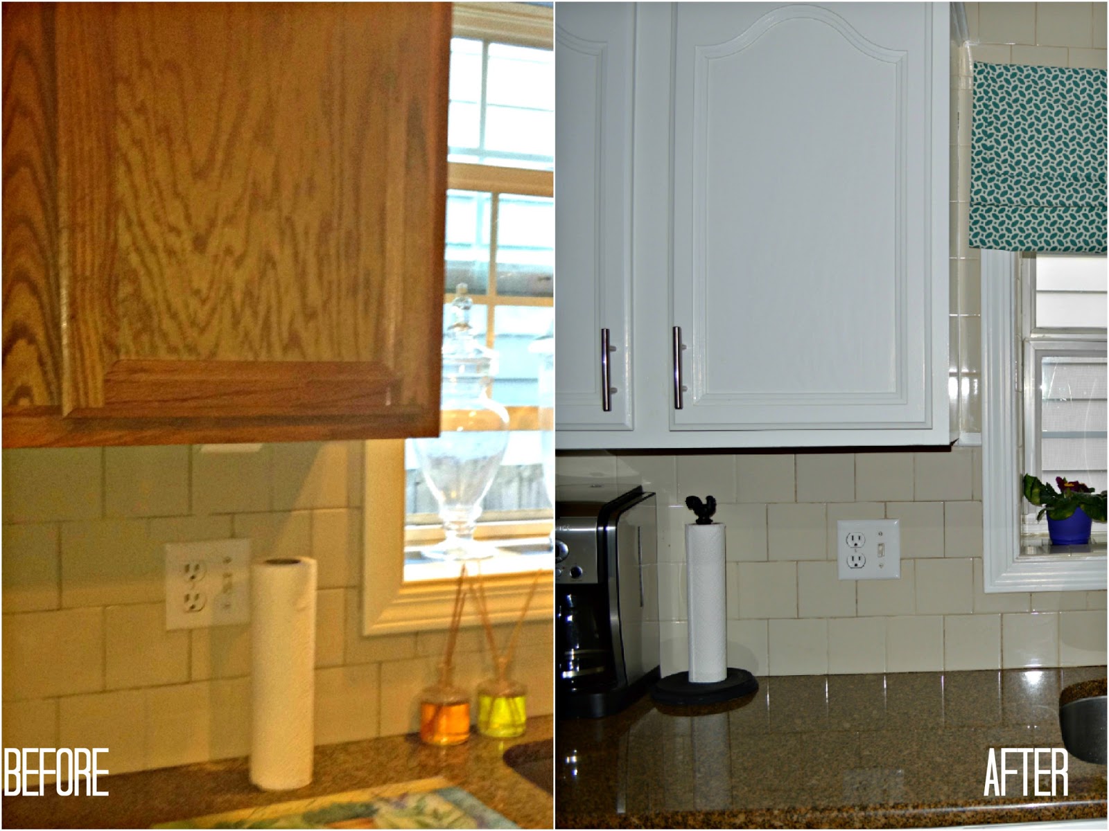 Painted Kitchen Cabinets Before After