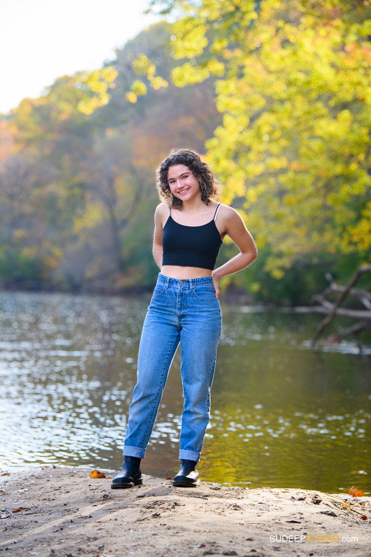 Ann Arbor Senior Pictures for Girls Nature Fall Colors by SudeepStudio.com Ann Arbor Senior Pictures Photographer