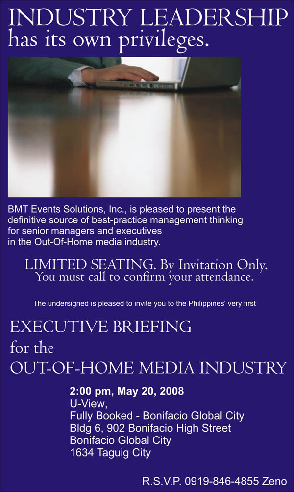 The First Out-Of-Home Media Executive Briefing