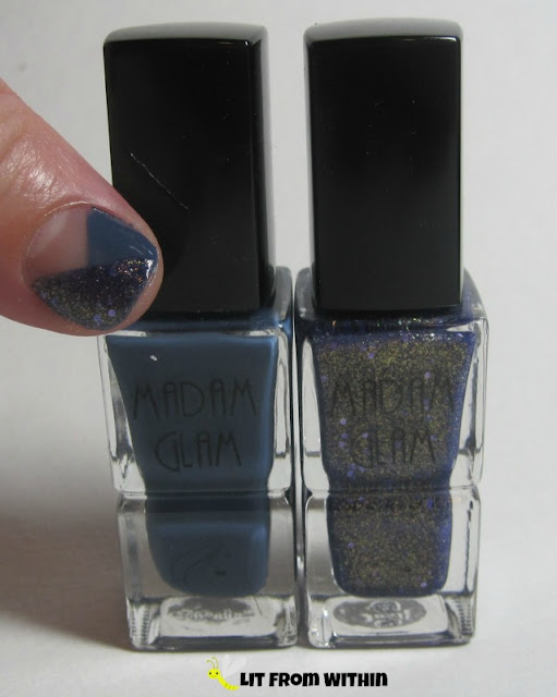 Bottle shot:  Madam Glam Underground Queen and Midnight Lover.