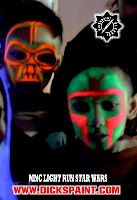 face painting uv glow dark jakarta