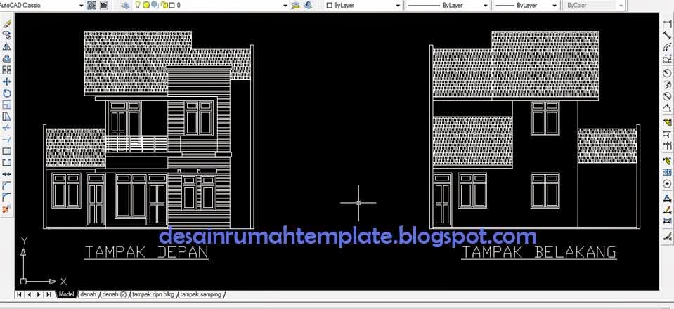 Template Desain Rumah tipe 130 2 lantai Desain Rumah 