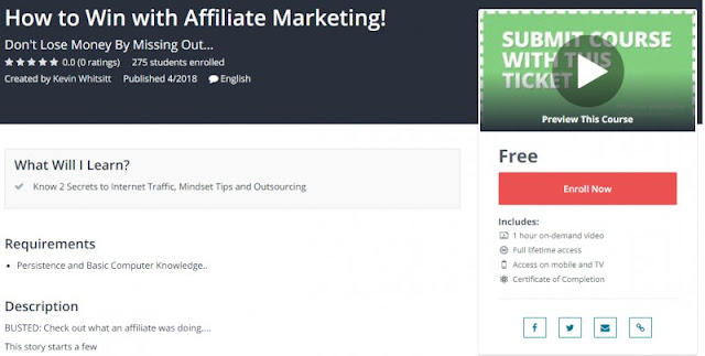 [100% Free] How to Win with Affiliate Marketing!