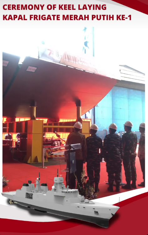 PT PAL舉行第一屆紅白護衛艦龍骨鋪設儀式
