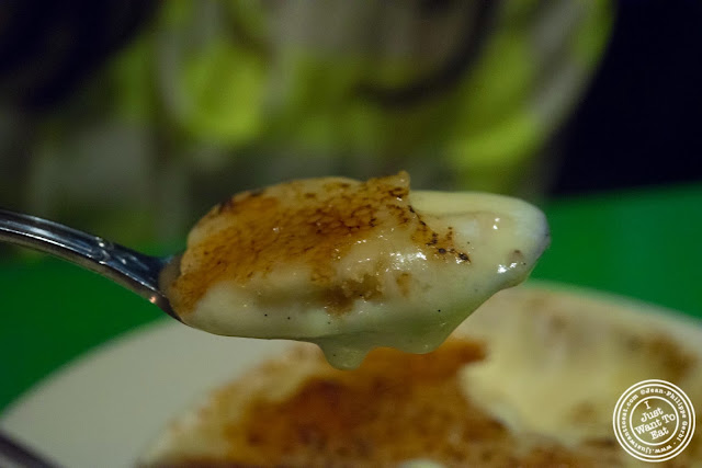 image of banana creme brûlée at Table Verte, French vegetarian restaurant in NYC, New York