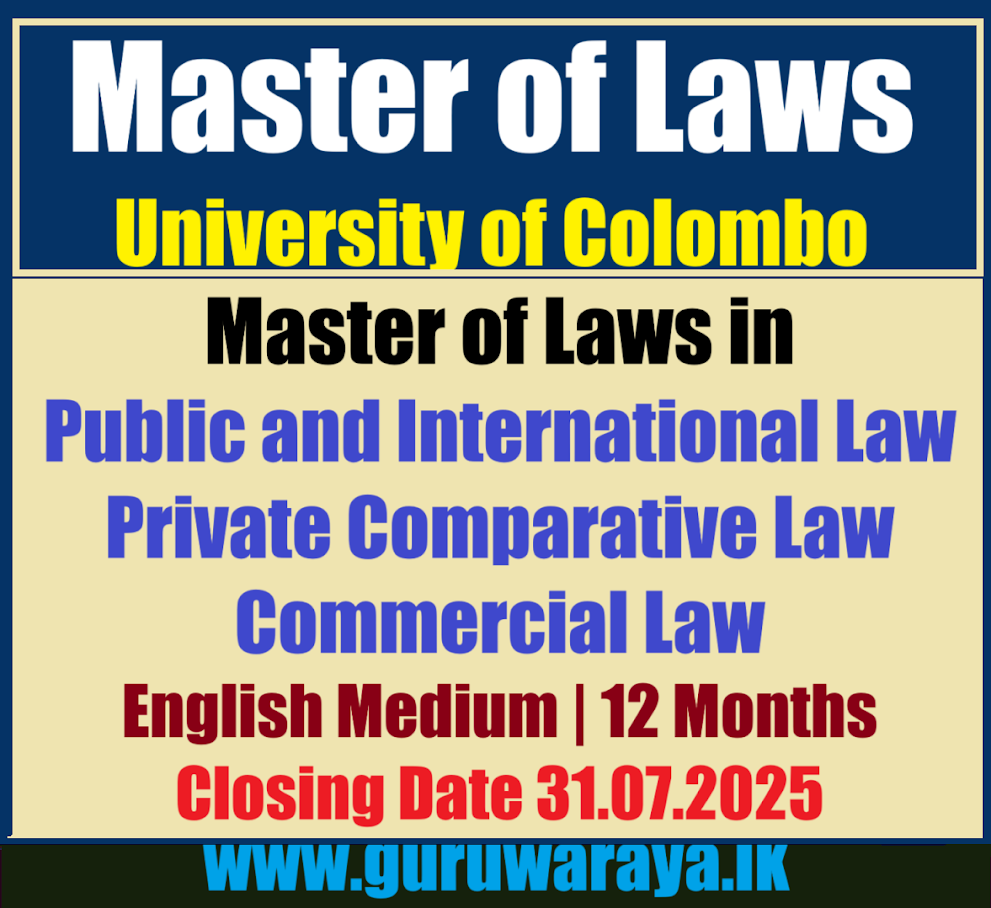 Master of Law - Colombo University