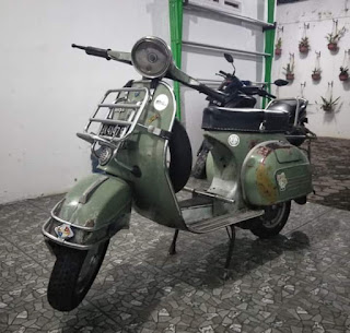 Dijual Motor Klasik vespa Sprint 1976  STNK BPKB, pajak mati