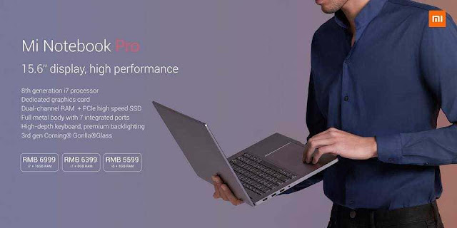 Xiaomi Mi Notebook With Up to 8th Gen Intel Core i7 Processor, 8GB RAM Launched