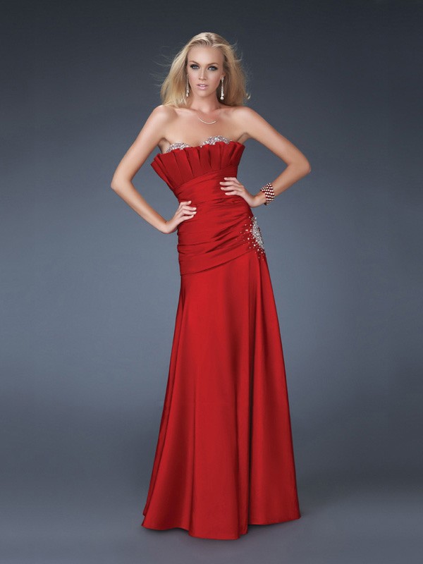DressyBridal 5 Amazing Red  Strapless  Prom  Dresses   Glow 