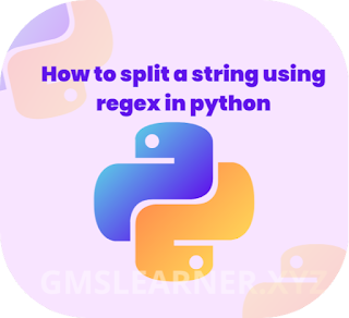 How to split a string using regex in python