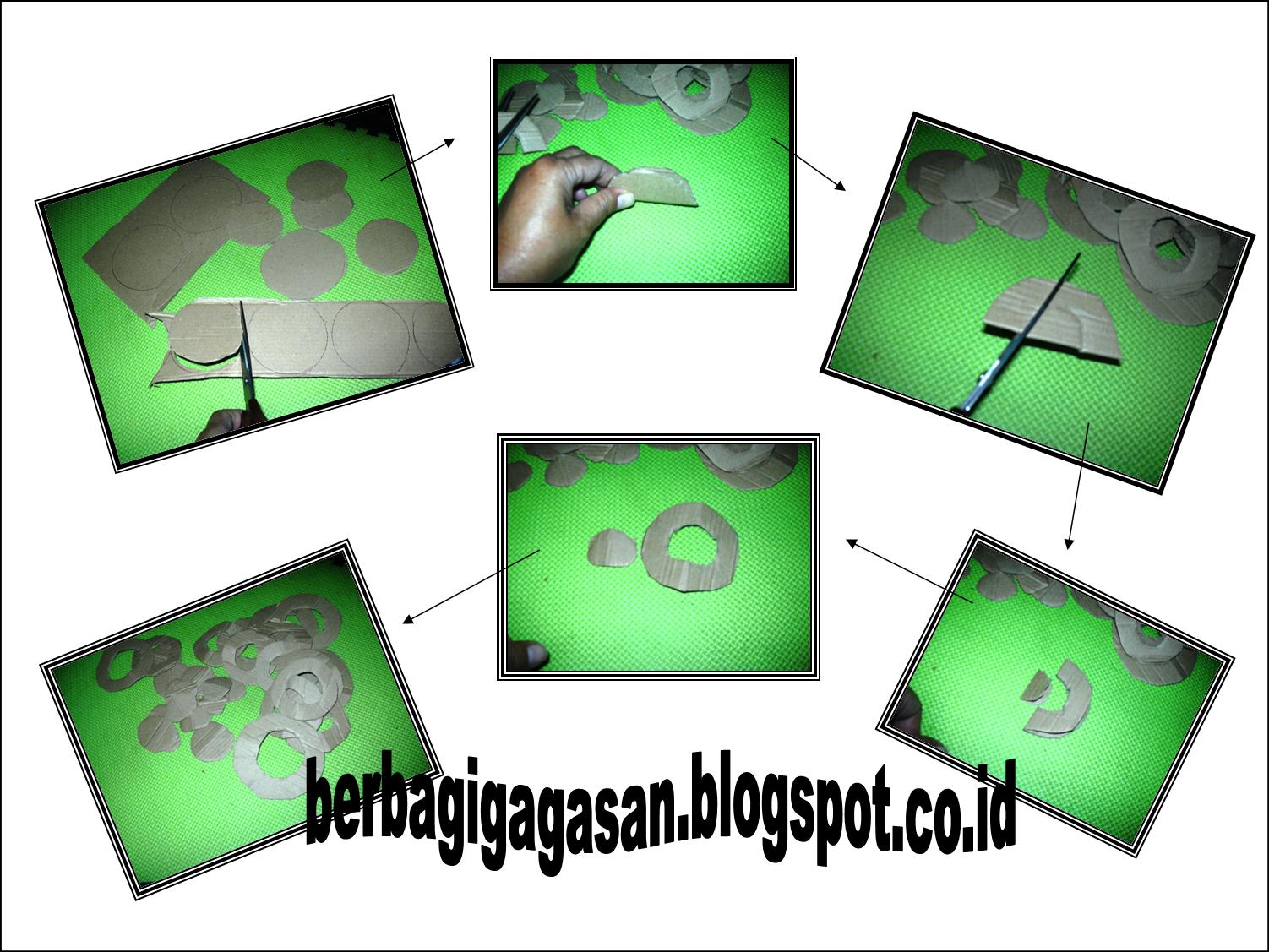 berbagi gagasan STEP BY STEP HANDICRAFT KRANS BUNGA 