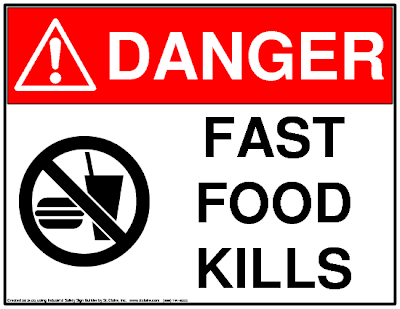Fast food contains potentially dangerous chemicals that can also be found in cosmetics.