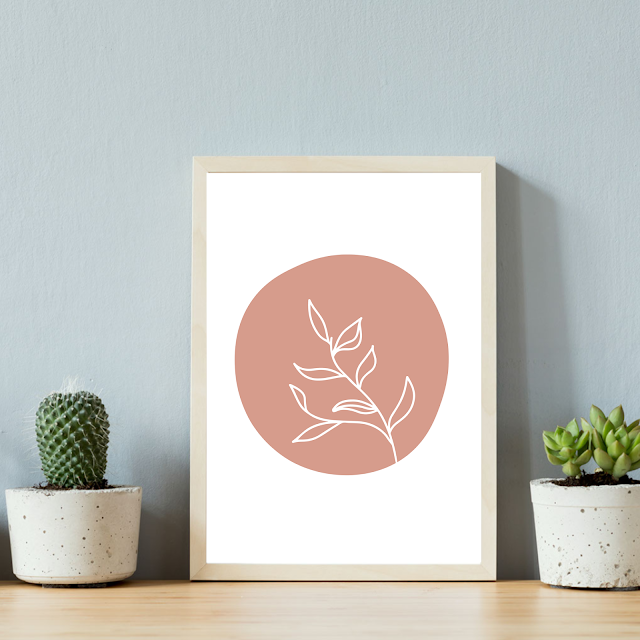 2-Piece Floral Minimalist Printable Wall Art