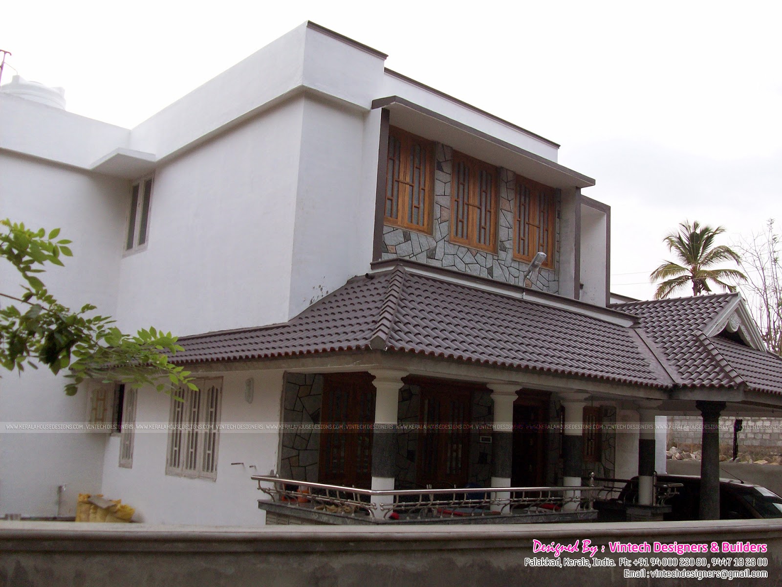 1800 sq ft house at Kannadi Palakkad Kerala home design 
