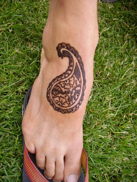 henna tattoos foot