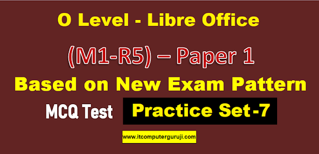 O Level Online Test | Libreoffice Writer | O Level M1 R5 Online Test 7