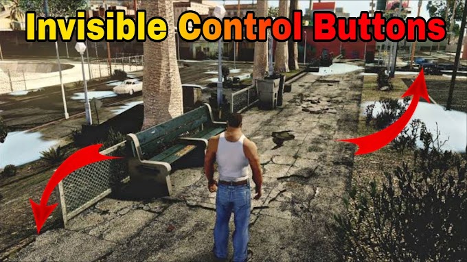 Invisible Control Buttons Hud & Radar For GTA SA Android. 