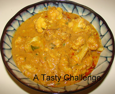 Cauliflower in Cashew Peanut Gravy