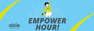 ABLE SC Empower Hour cheerleader banner ad