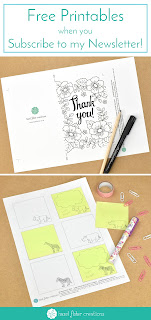 Free Printables when you subscribe to my Newsletter Hazel Fisher Creations