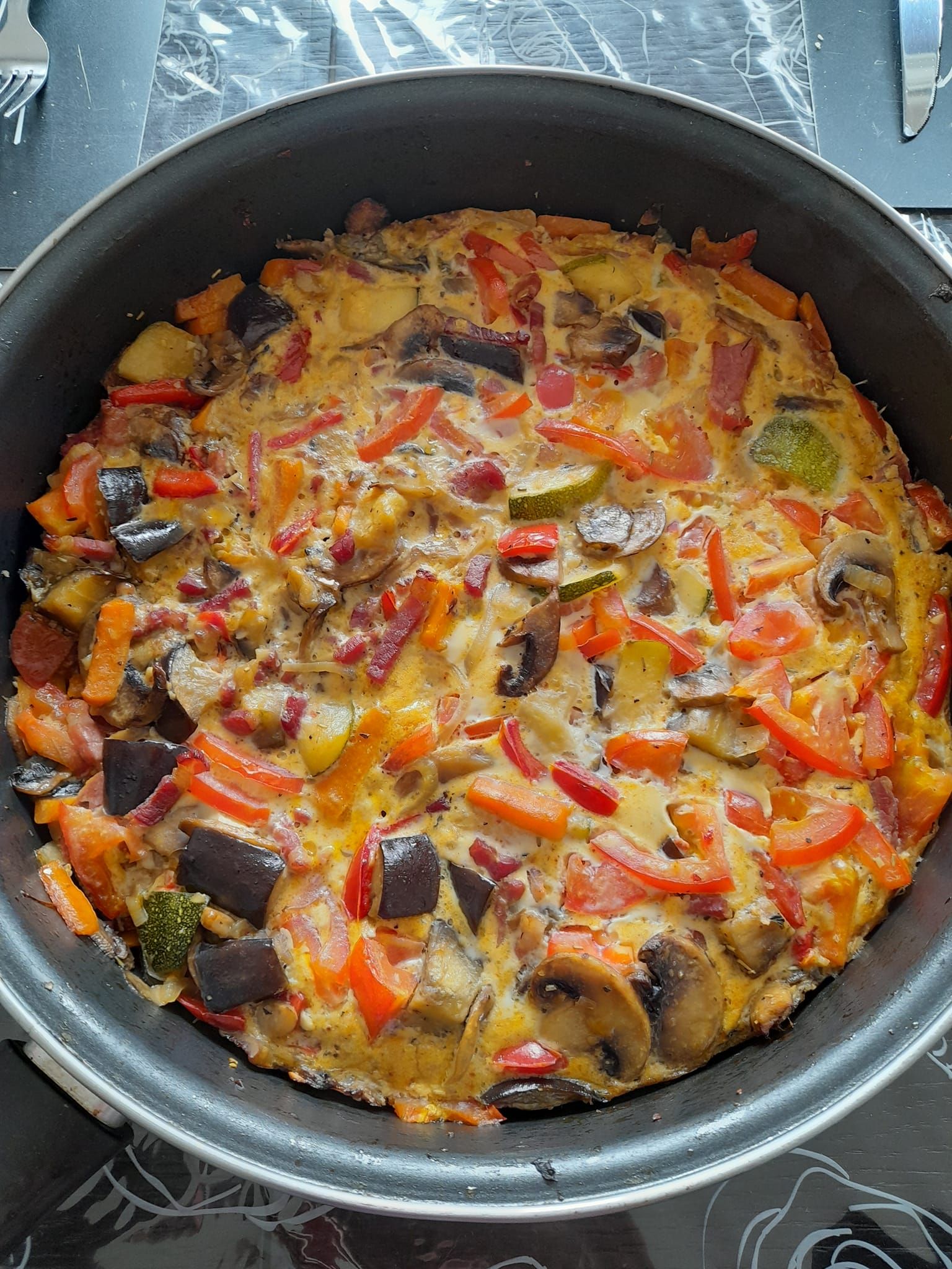 Tortilla-style fried vegetables