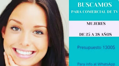 CASTING CALL ECUADOR: Se buscan MUJERES de 25 a 38 años y de 40 a 60 años para COMERCIAL DE TV