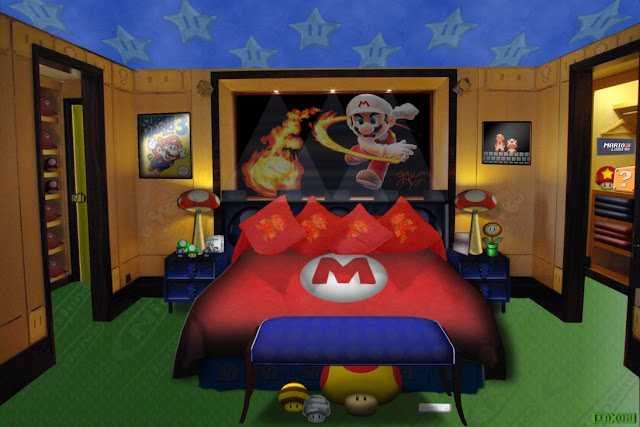 Super Mario Bedroom Decor