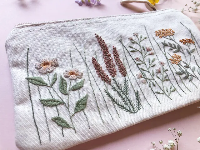 embroidery pouch kit