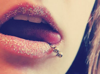 lip piercing photo