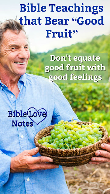 Beware of the false teaching based on Matthew 7:15-18. Good Fruit, Bad Fruit, comfort or conviction?