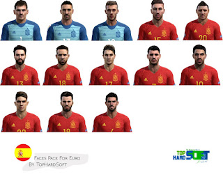 Pes 2013 Spain Faces Pack For Euro Cup 2016 By TopHardSoft