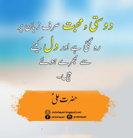 Hazrat Ali Quotes in Urdu