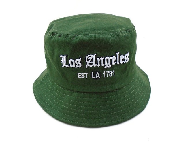 $14.99 Bucket Hat Los Angeles  Color Olive
