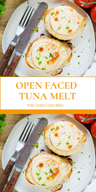 OPEN FACED TUNA MELT