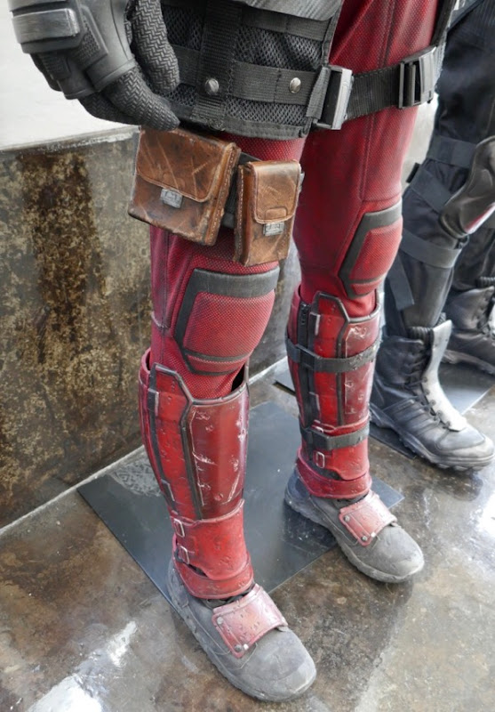 Deadpool 2 legs costume detail